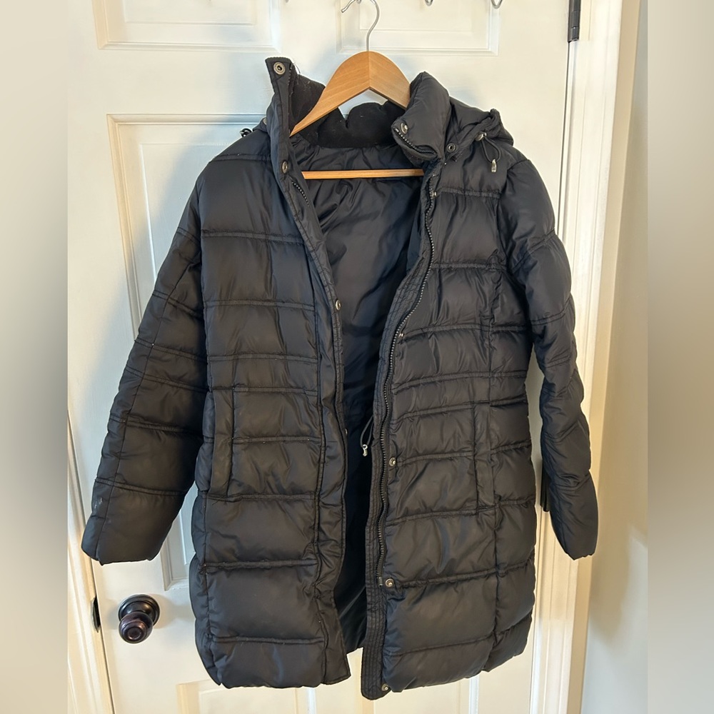 Land’s End black puffer jacket - size small